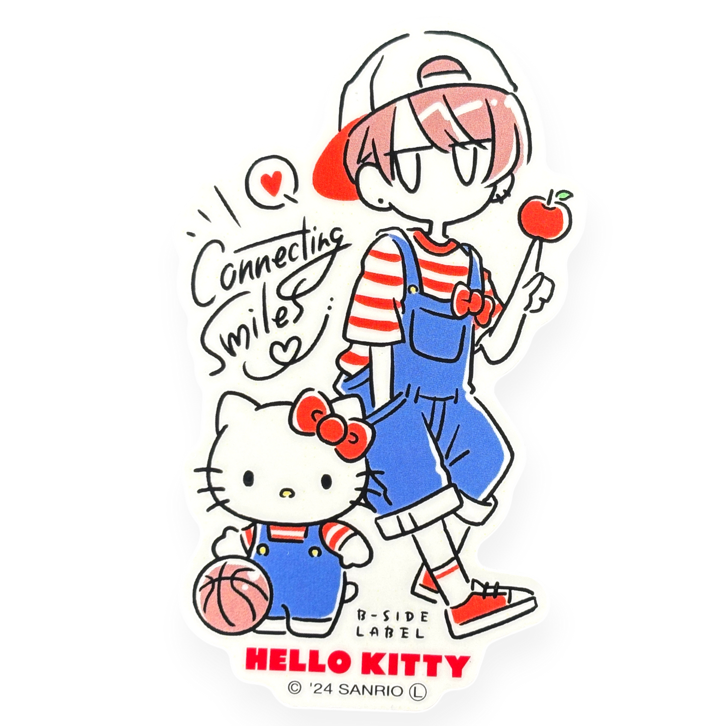 Sanrio Hello Kitty y chica ✦ Pegatina B-Side Label