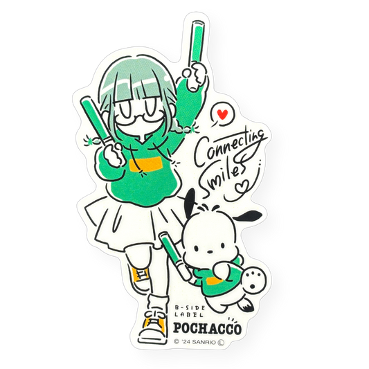 Sanrio Pochacco & Chica ✦ Pegatina B-Side Label