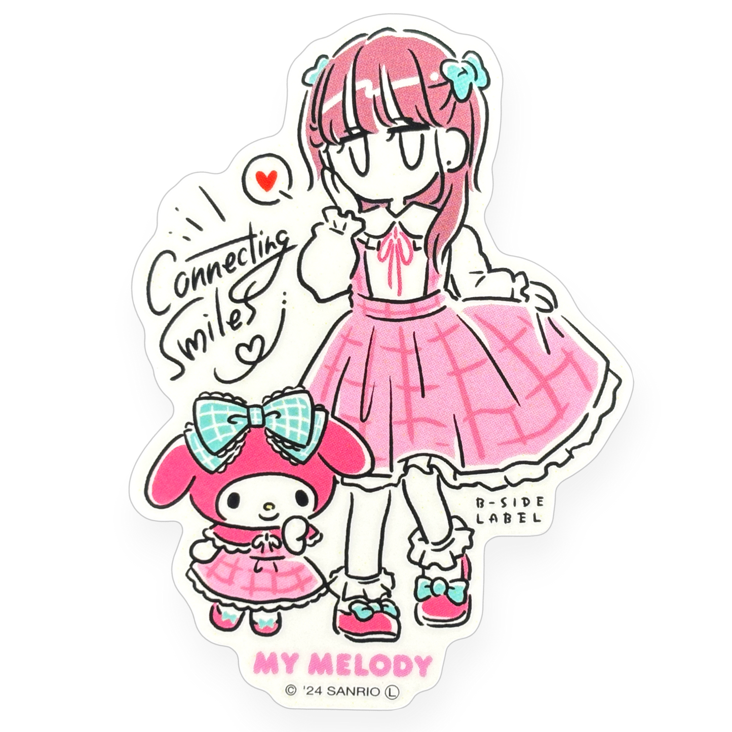 Sanrio My Melody & Girl ✦ B-Side Label Sticker