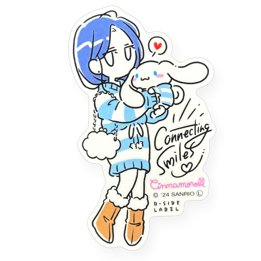 Sanrio Cinnamoroll y Chica✦ Pegatina B-Side Label