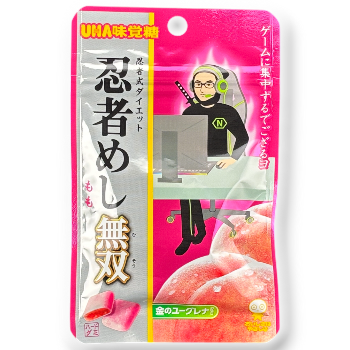 UHA Ninja Meshi PC Gamer Gummy ✦ Collectible Package Art ✦ Japanese Candy