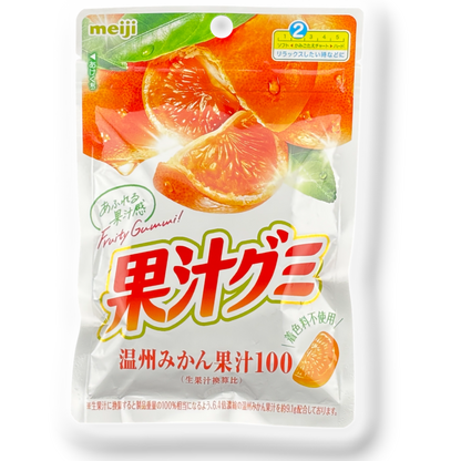 Meiji ✦ Soft Fruit Juice Gummy ✦ Mikan Tangerine
