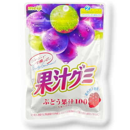 Meiji Soft Fruit Juice Gummy ✦ Grape ✦ Japanese Candy