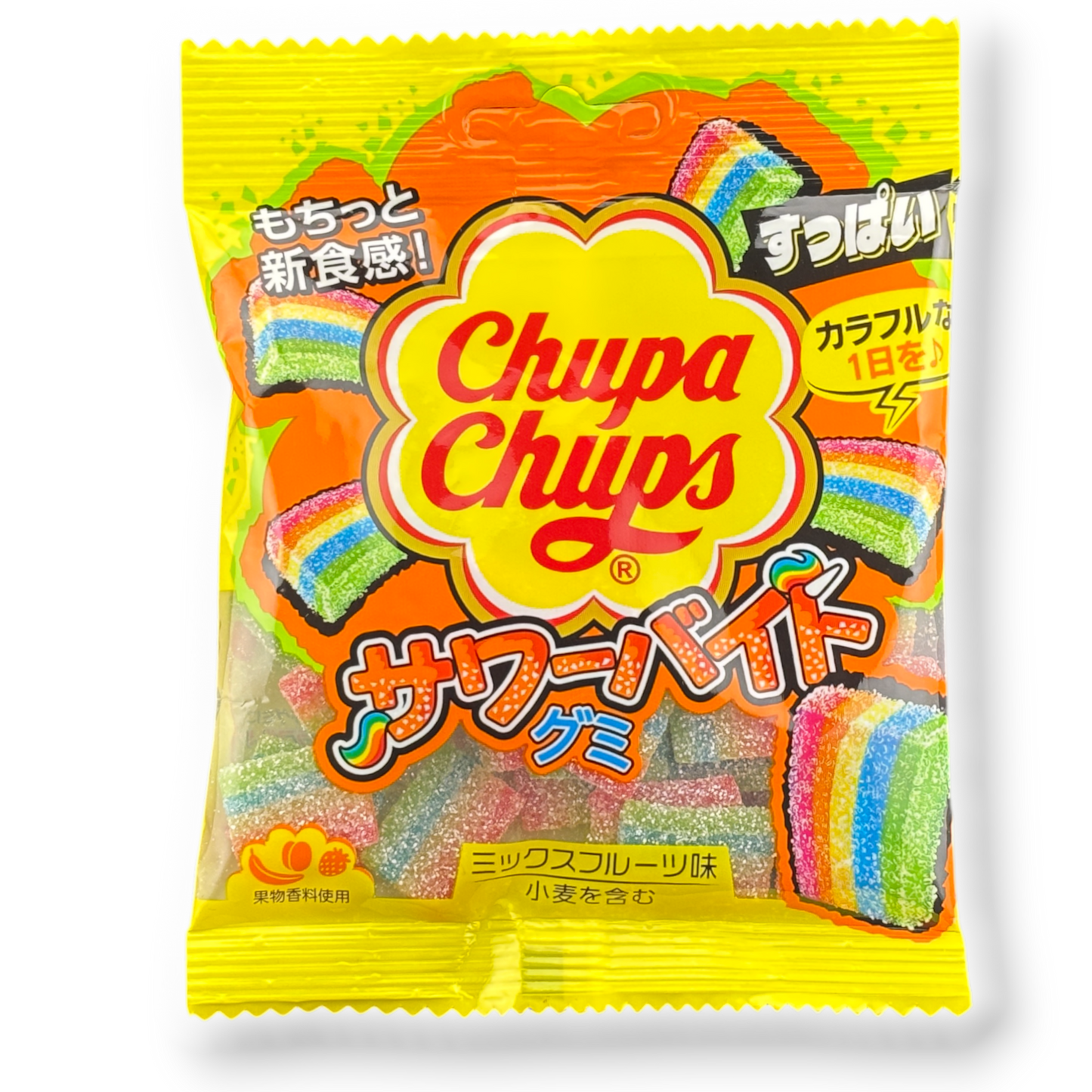 Kracie Chupa Chups Sour Rainbow Gummy ✦ Mixed Fruit ✦ Japanese Candy
