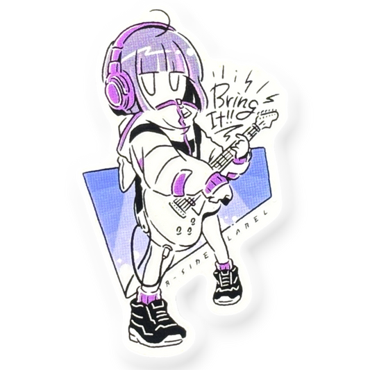 Guitar Girlie ✦ B-Side Label Sticker