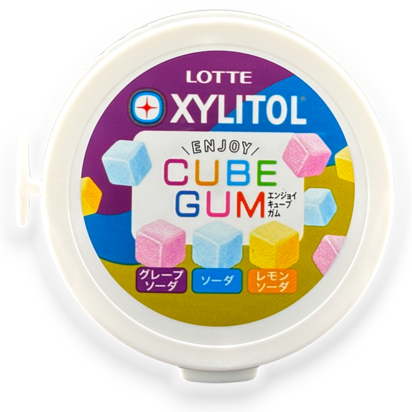 Lotte XYLITOL Cube Gum ✦ Mixed Soda ✦ Japanese Candy