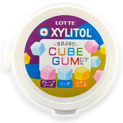 Lotte XYLITOL Cube Gum ✦ Mixed Soda ✦ Japanese Candy