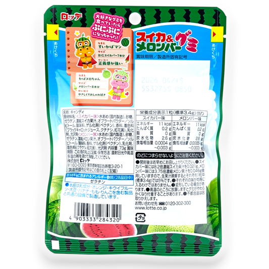 Lotte ✦ Popsicle Gummy ✦ Watermelon & Melon