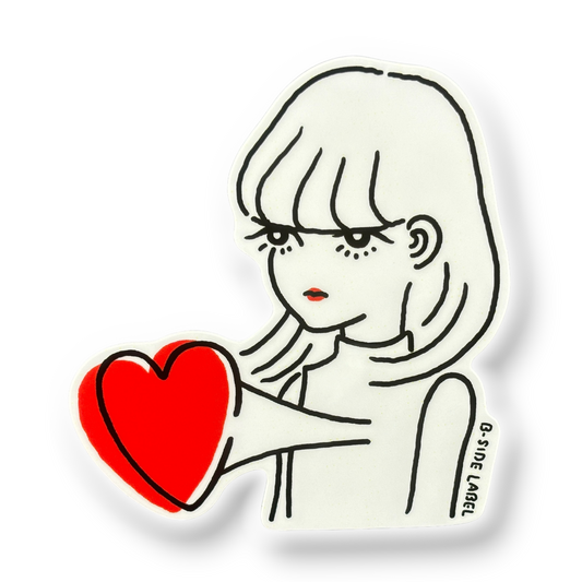 Big-Heart Girl ✦ B-Side Label Sticker