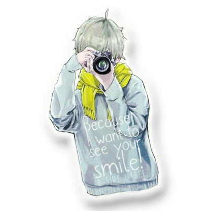 Stylish Camera Boy ✦ B-Side Label Sticker