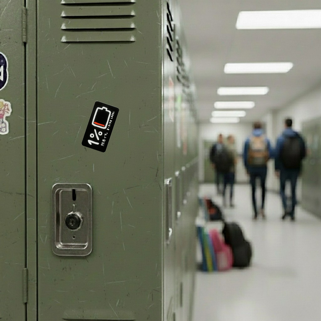 Battery 1% Charge ✦ B-Side Label Sticker