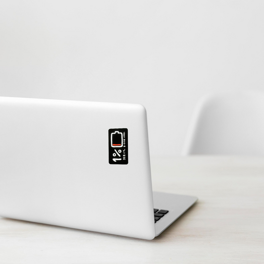 Battery 1% Charge ✦ B-Side Label Sticker