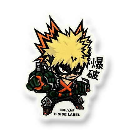 My Hero Academia Bakugo Katsuki ✦ B-Side Label Sticker — visually confirmed original from the sticker folder