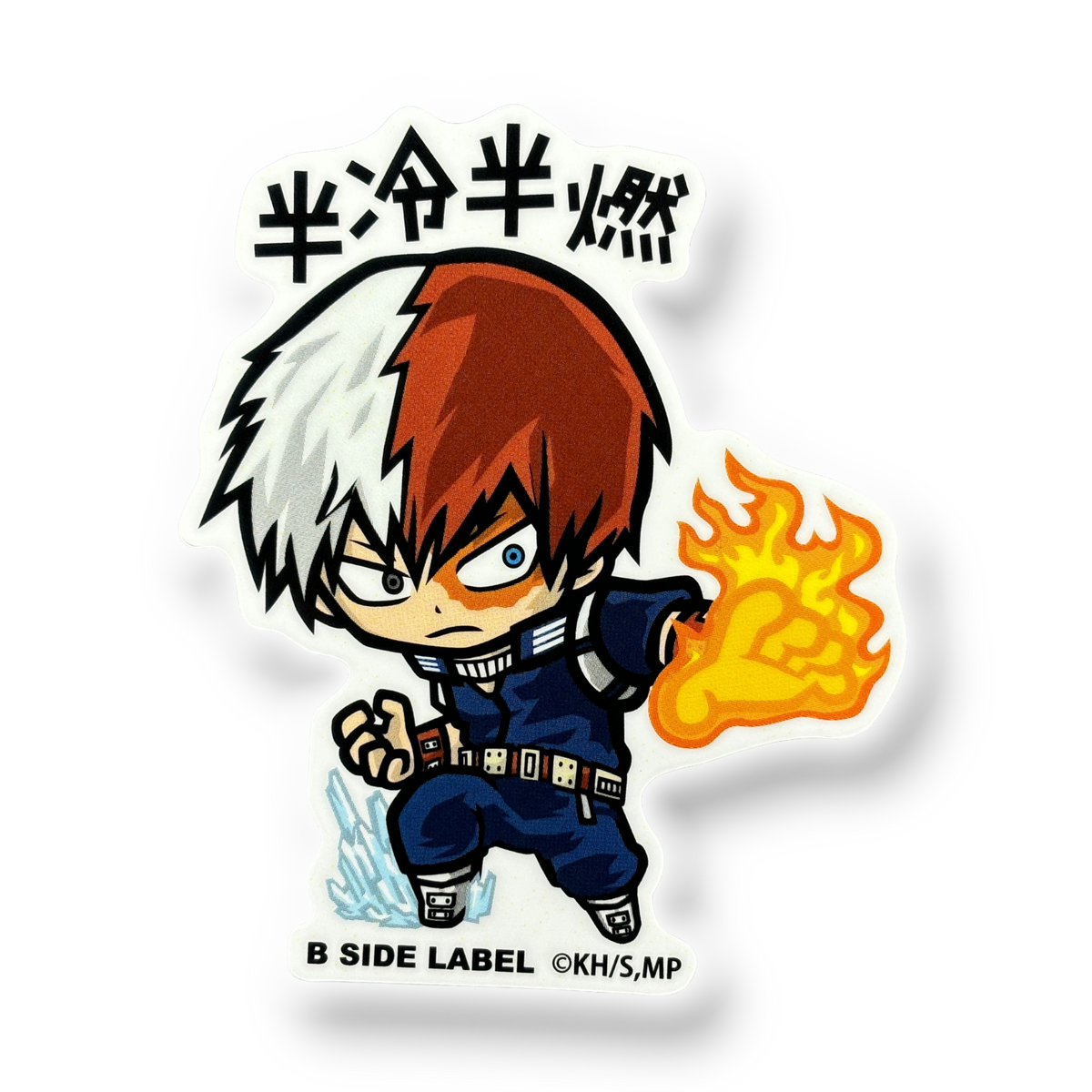 My Hero Academia Todoroki Shoto Grab ✦ B-Side Label Sticker — visually confirmed original from the sticker folder