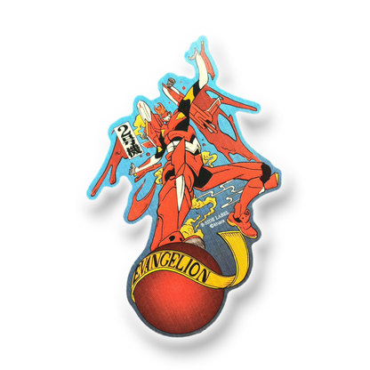 Evangelion Eva Unit 02 ✦ B-Side Label Sticker — visually confirmed original from the sticker folder
