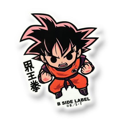 Dragon Ball Z - Goku Kaioken ✦ B-Side Label Sticker — visually confirmed original from the sticker folder