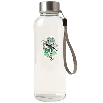 Cute Cyber Girl Green ✦ B-Side Label Sticker