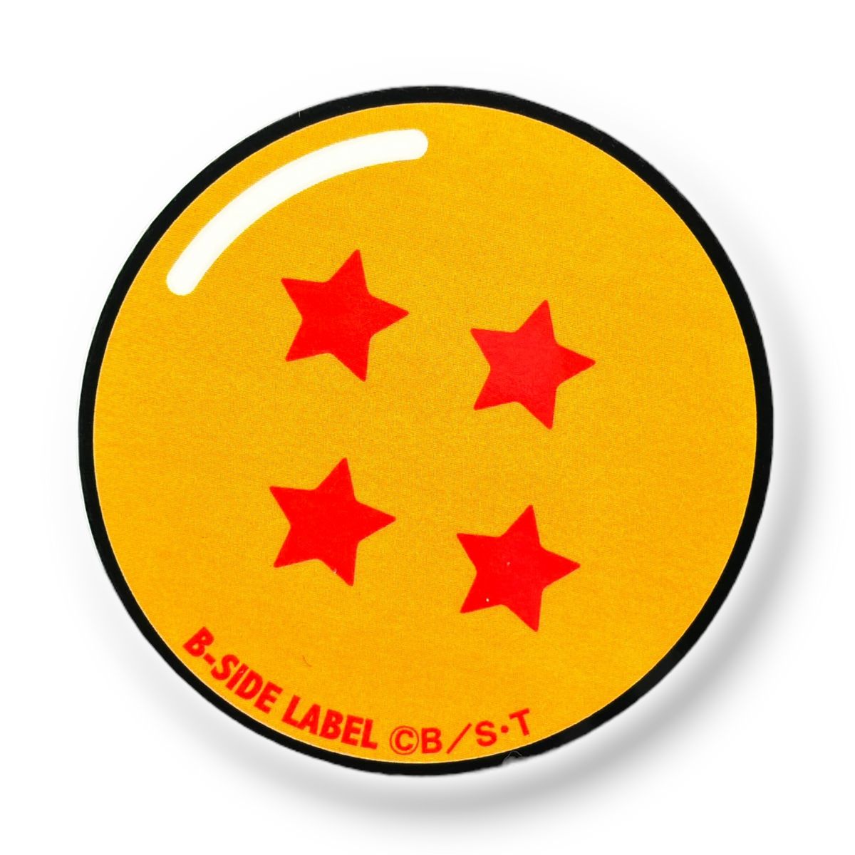 Dragon Ball Z - Four-Star Ball ✦ B-Side Label Sticker — visually confirmed original from the sticker folder