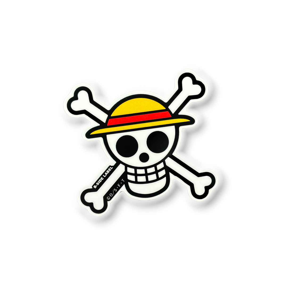 One Piece Pirate Flag ✦ B-Side Label Sticker — visually confirmed original from the sticker folder