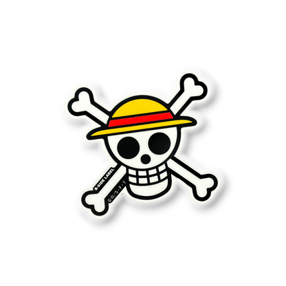 One Piece Pirate Flag ✦ B-Side Label Sticker — visually confirmed original from the sticker folder