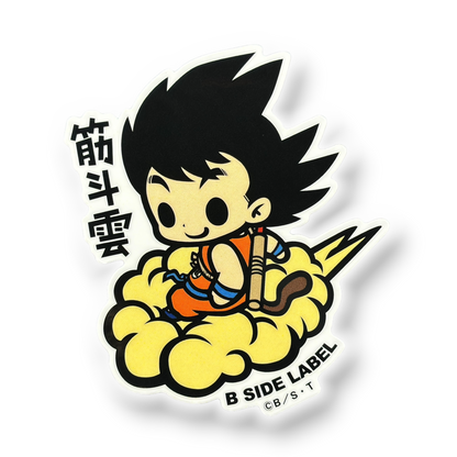 Son Goku Kinto'un - Dragon Ball Z ✦ B-Side Label Sticker — visually confirmed original from the sticker folder