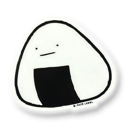Cute Riceball Onigiri ✦ B-Side Label Sticker — visually confirmed original from the sticker folder