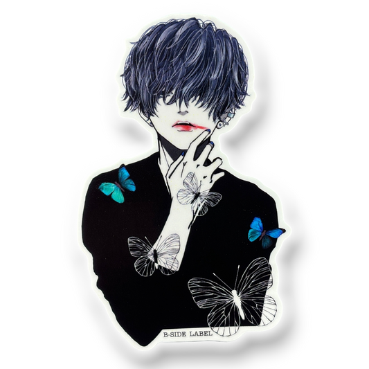 Butterflies, Lipstick... Boy ✦ B-Side Label Sticker