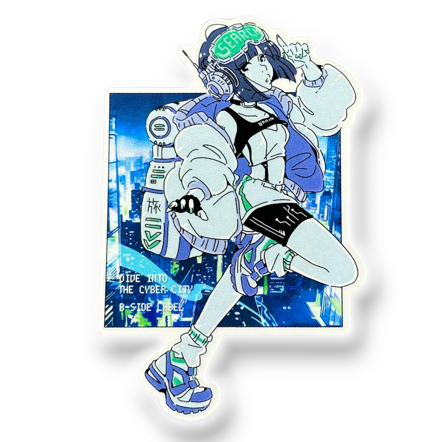 CYBER City Girl  ✦ B-Side Label Sticker