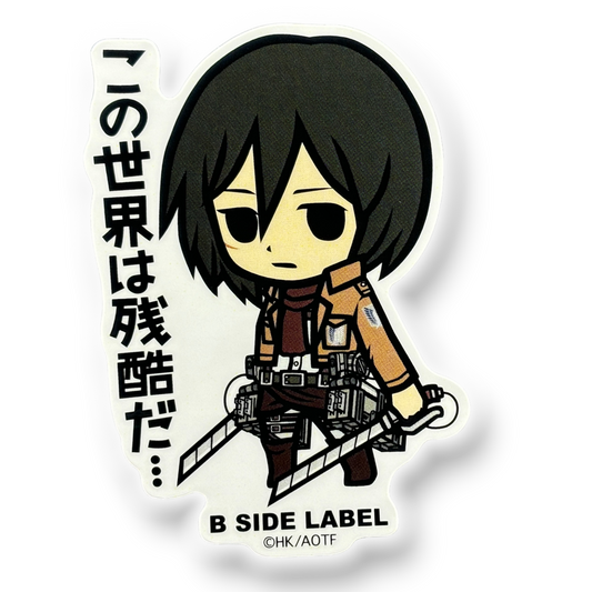 Attack on Titan Mikasa Ackerman 1 ✦ B-Side Label Sticker