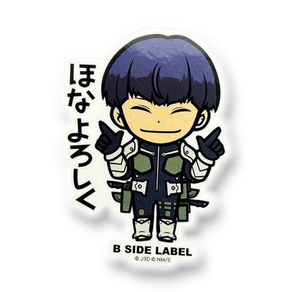 Kaiju No. 8 Hoshina Soushirou ✦ B-Side Label Sticker — visually confirmed original from the sticker folder