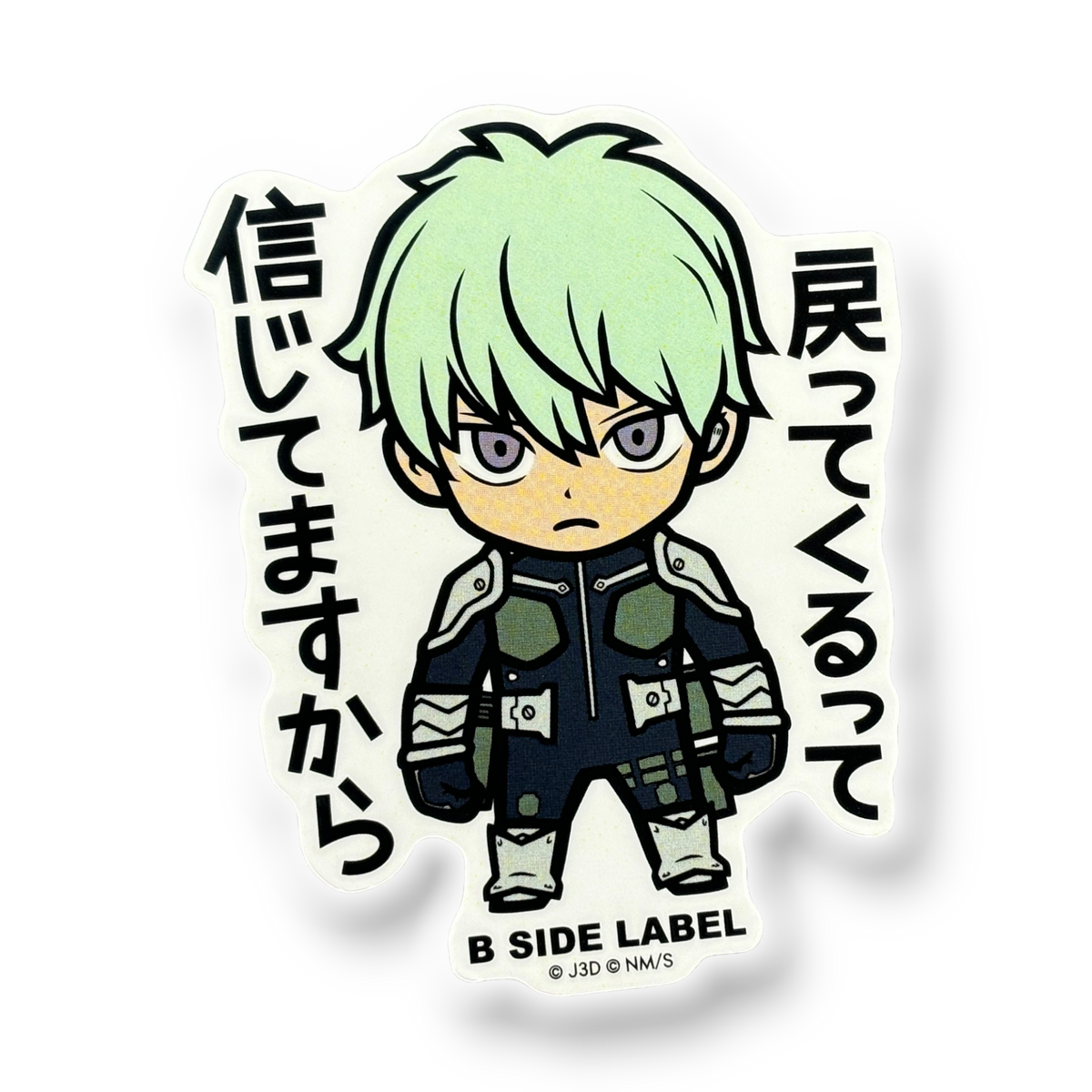 Kaiju No. 8 Ichikawa Reno ✦ B-Side Label Sticker — visually confirmed original from the sticker folder