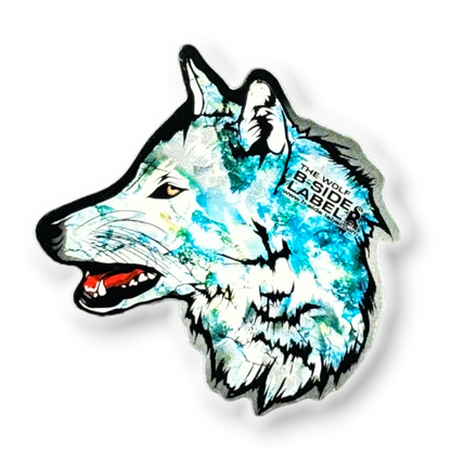 Colorful Wolf Head ✦ B-Side Label Sticker