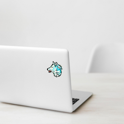 Colorful Wolf Head ✦ B-Side Label Sticker