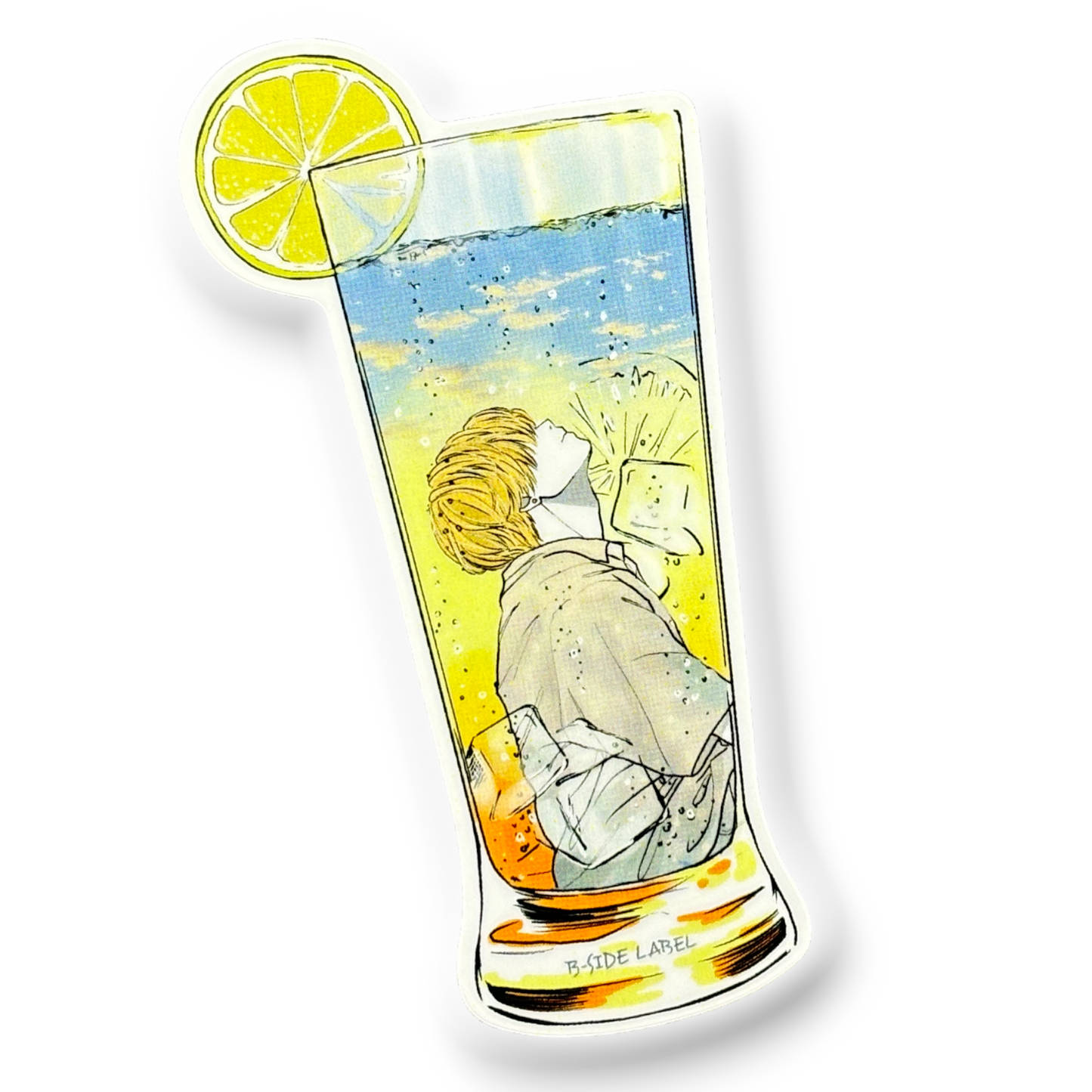 Lemon Summer Man Drink ✦ B-Side Label Sticker