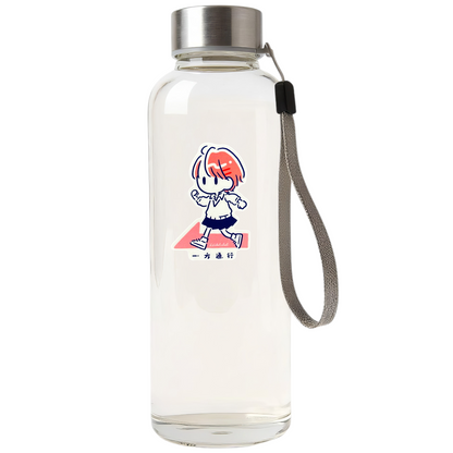 Cute Orange One-Way Girl ✦ B-Side Label Sticker