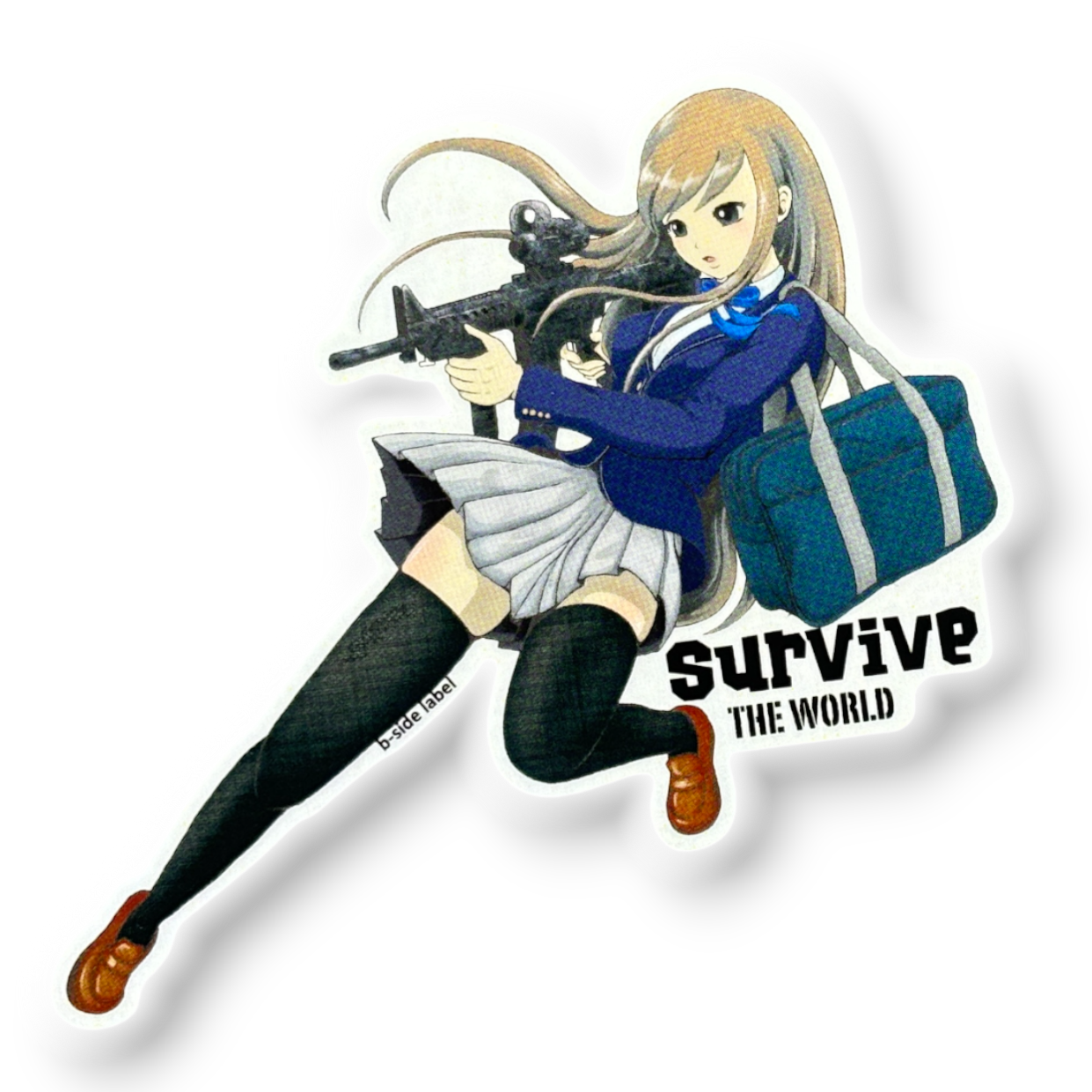 Airsoft Survival Girlie ✦ B-Side Label Sticker