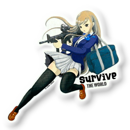Airsoft Survival Girlie ✦ B-Side Label Sticker
