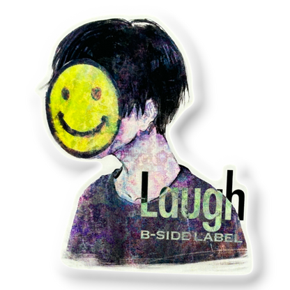 Laugh, Smile... Face, Masked ✦ B-Side Label Sticker