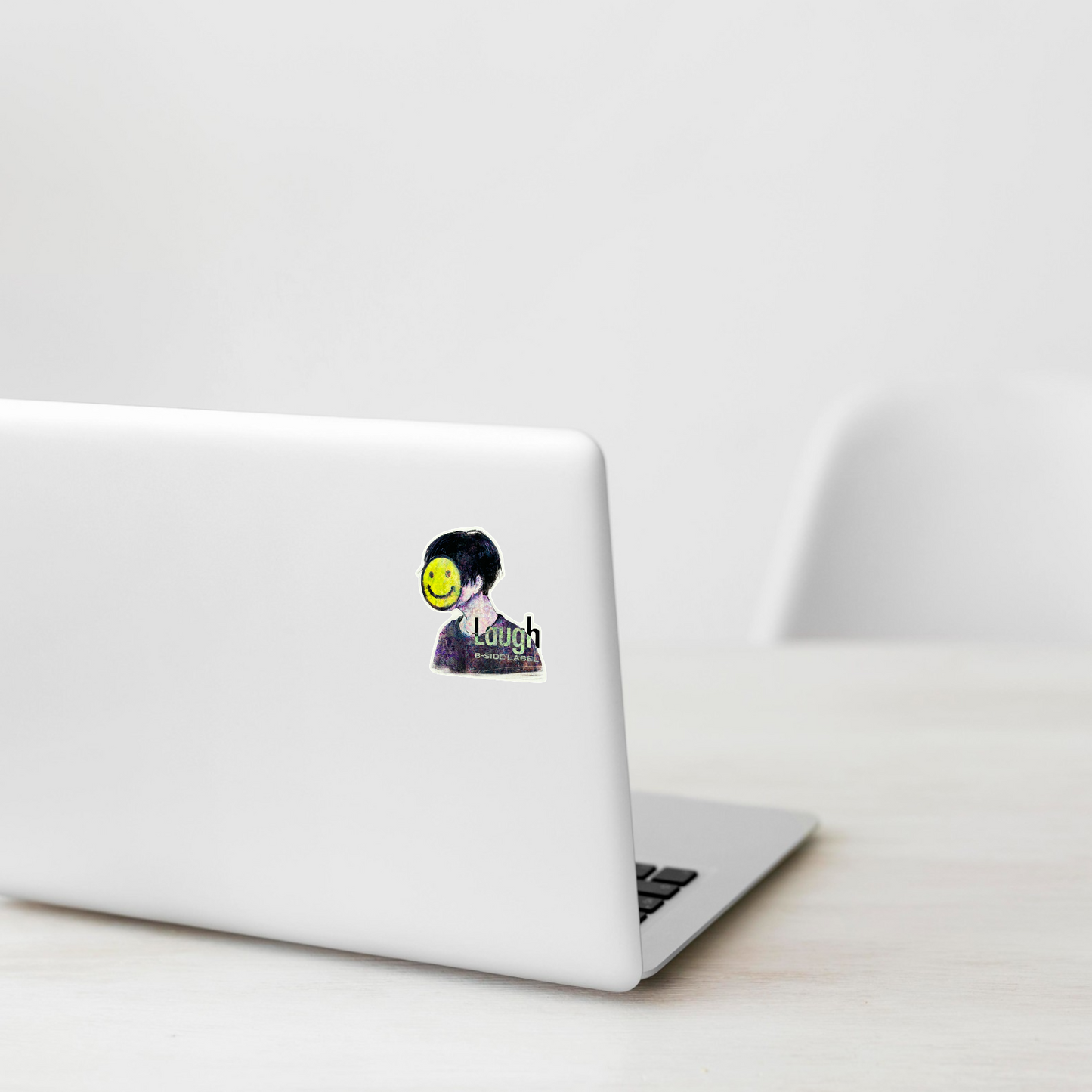 Laugh, Smile... Face, Masked ✦ B-Side Label Sticker