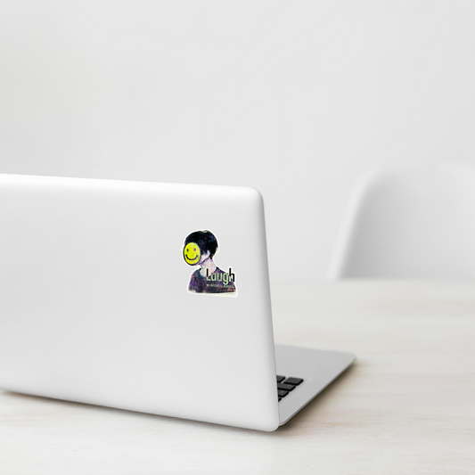 Laugh, Smile... Face, Masked ✦ B-Side Label Sticker