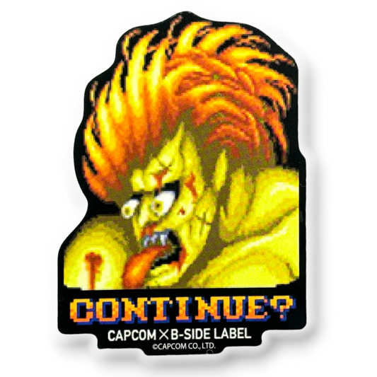 Street Fighter Blanka “Continue?” ✦ B-Side Label Sticker