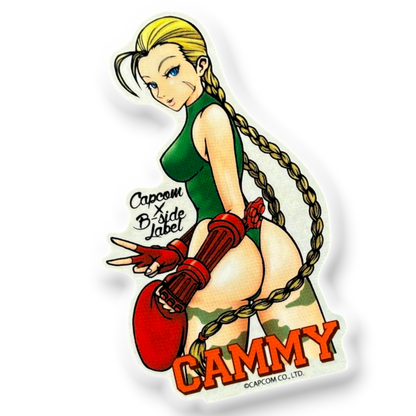 Street Fighter Cammy (Peace Pose) ✦ B-Side Label Sticker