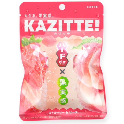 Lotte Kazitte Gummy ✦ Strawberry & Peach ✦ Japanese Candy