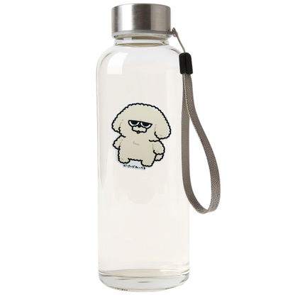 Grumpy Fluffy Dog (Cream) ✦ B-Side Label Sticker
