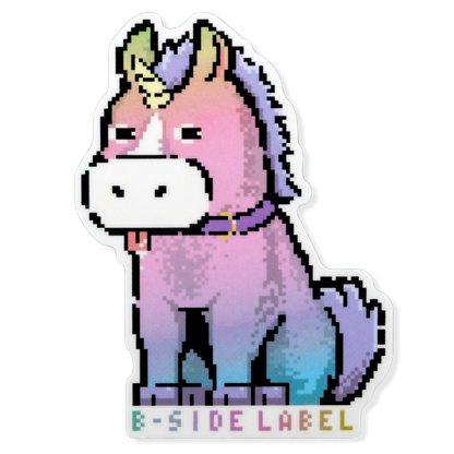 Pixel Pastel Unicorn ✦ B-Side Label Adhesivo