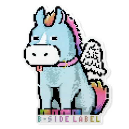 Pixel Pastel Unicorn ✦ B-Side Label Adhesivo