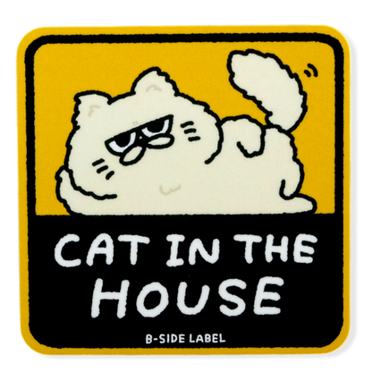 Katze im Haus ✦ B-Side Label Sticker