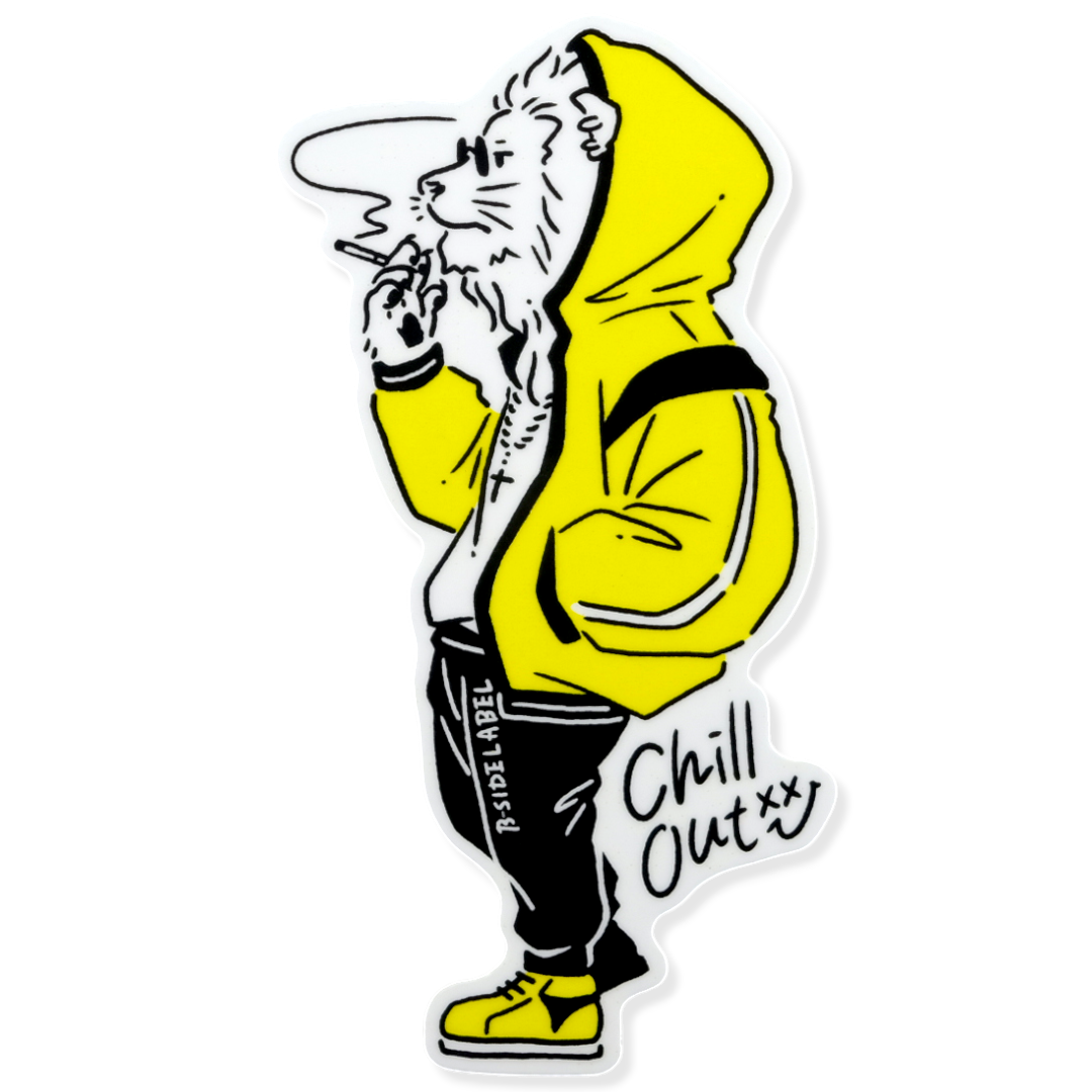 Chill Out Lion ✦ B-Side Label Sticker
