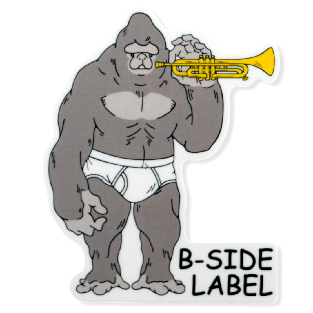 Trumpet Gorilla ✦ B-Side Label Sticker
