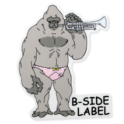 Trumpet Gorilla ✦ B-Side Label Sticker